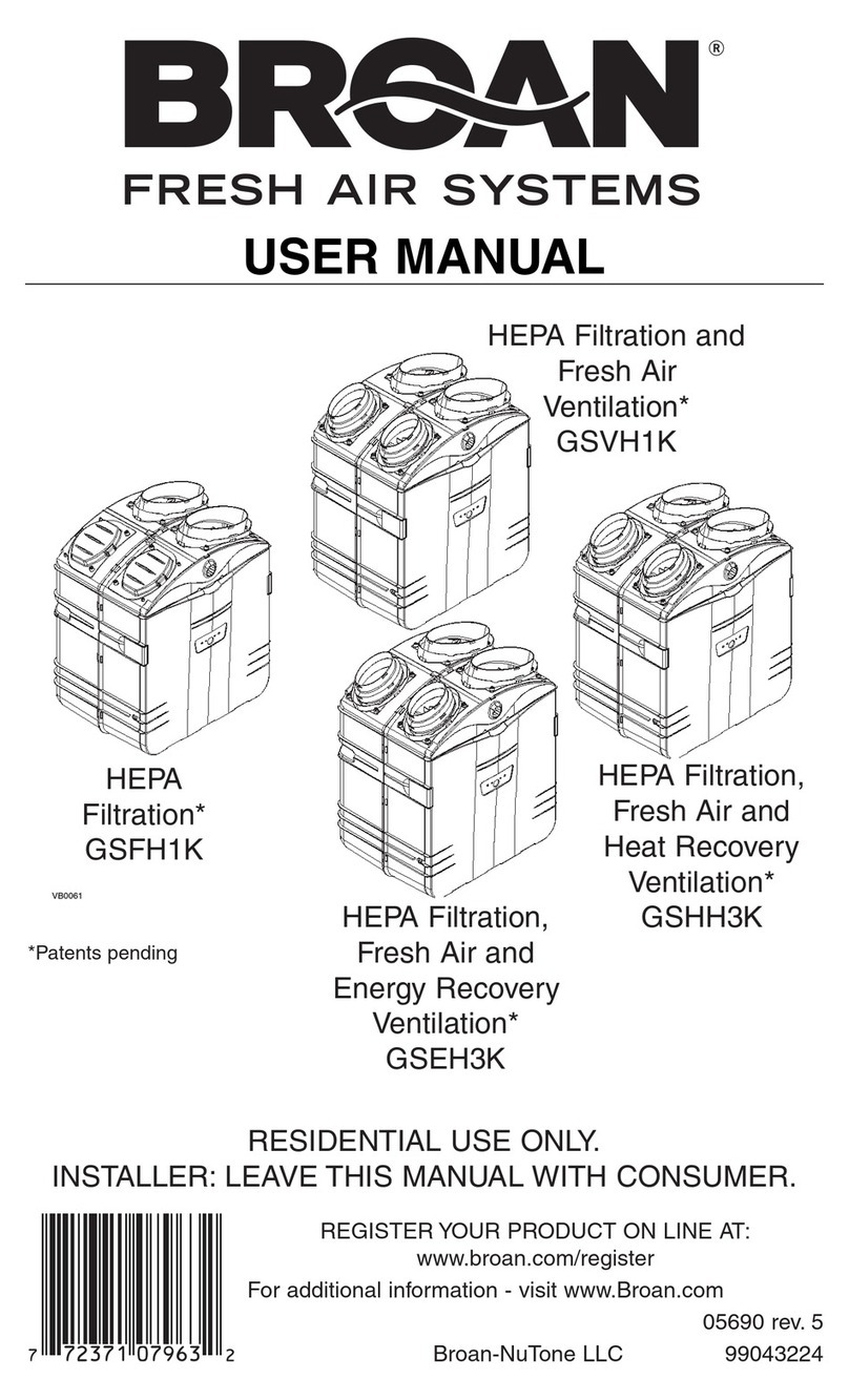 NuTone GSEH3K User manual