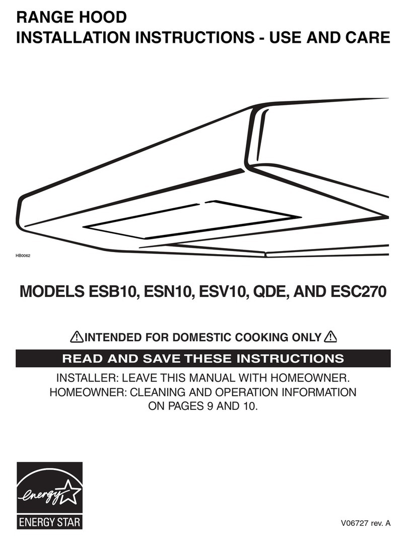 Broan ESB10 Assembly instructions