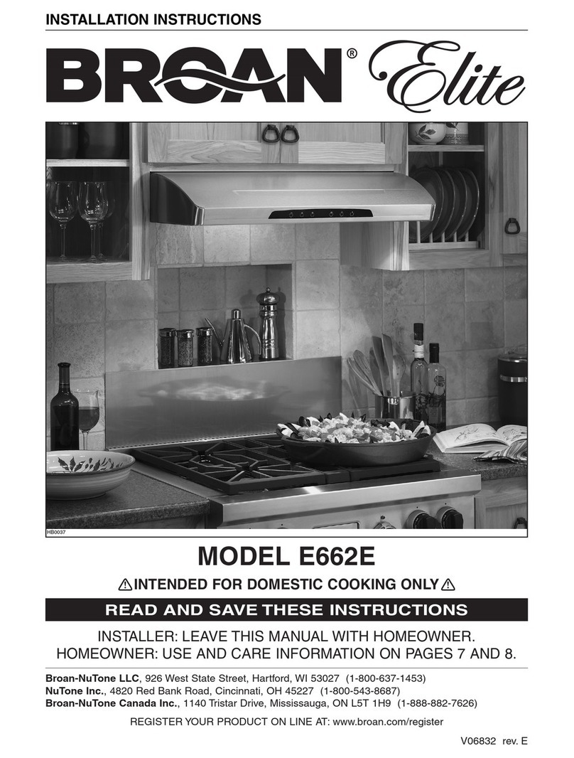 NuTone E662E User manual