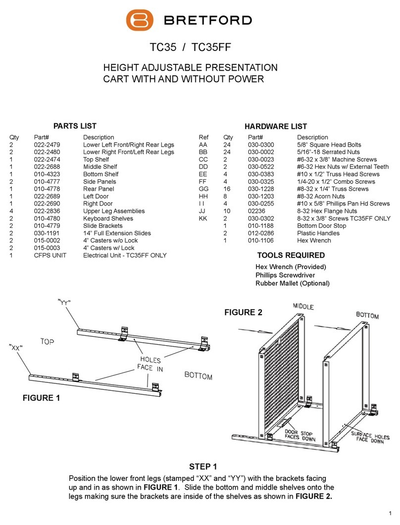 Bretford TC35FF User manual