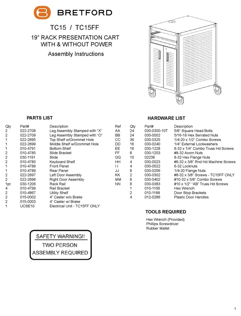 Bretford TC15FF User manual