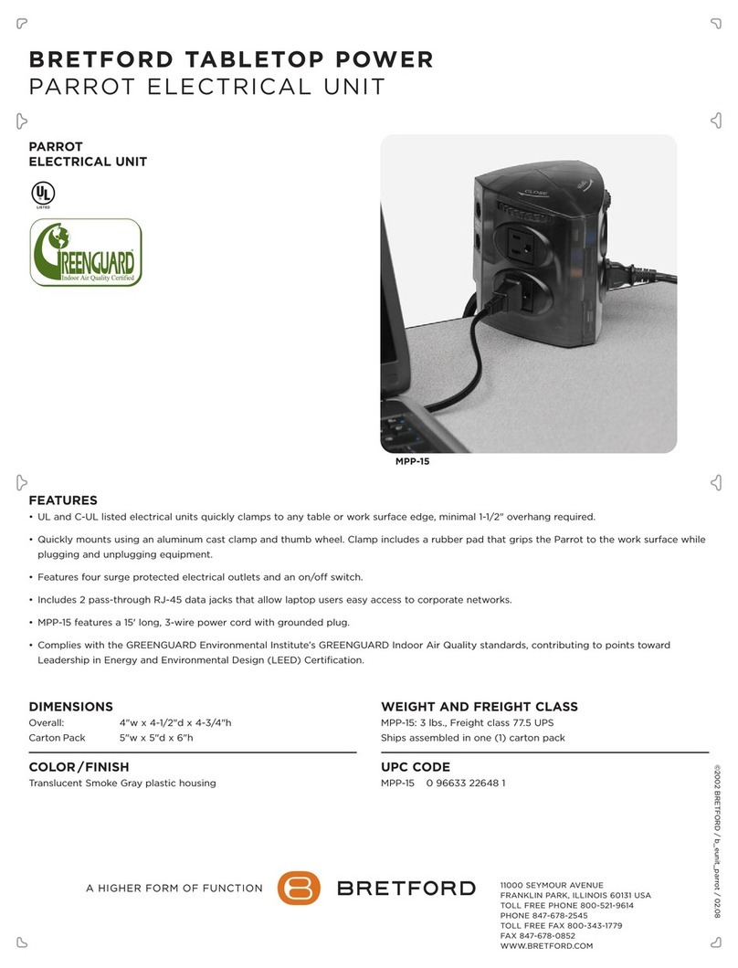 Bretford MPP-15 Product information