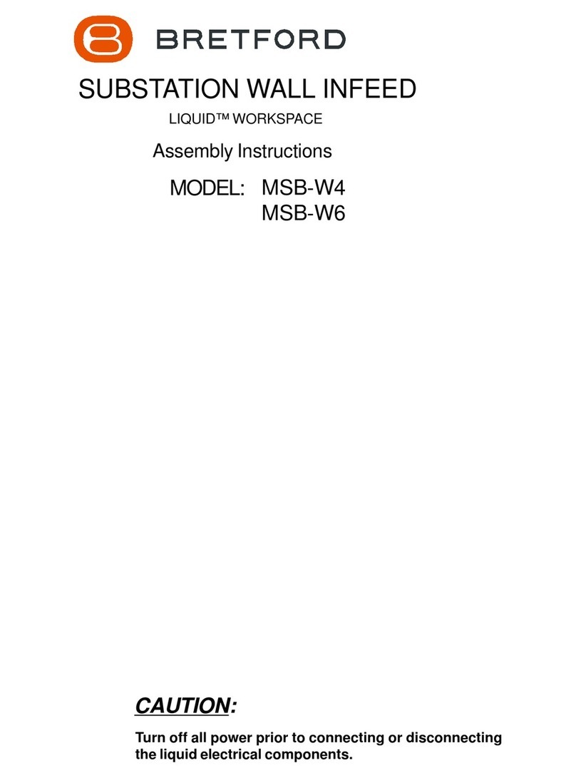 Bretford MSB-W4 Assembly instructions