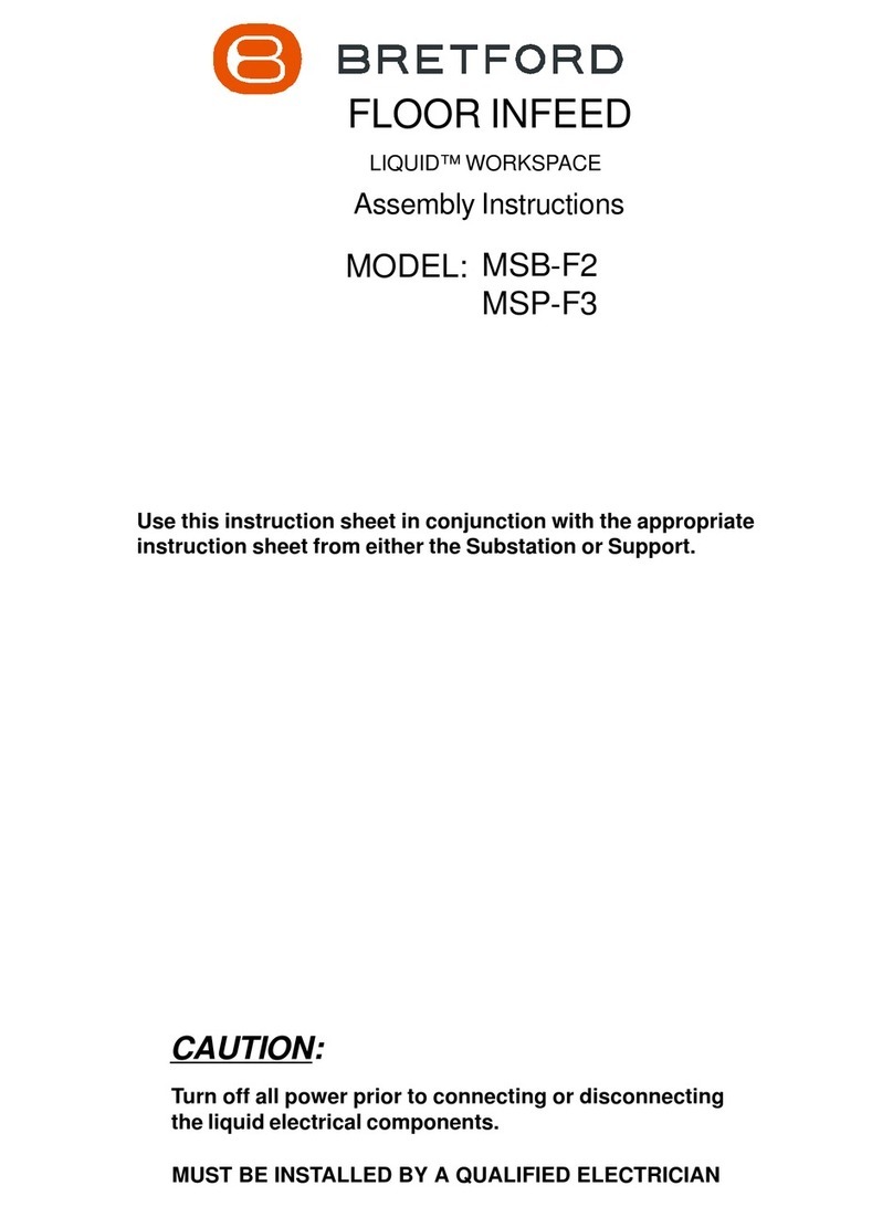 Bretford MSB-F2 Assembly instructions