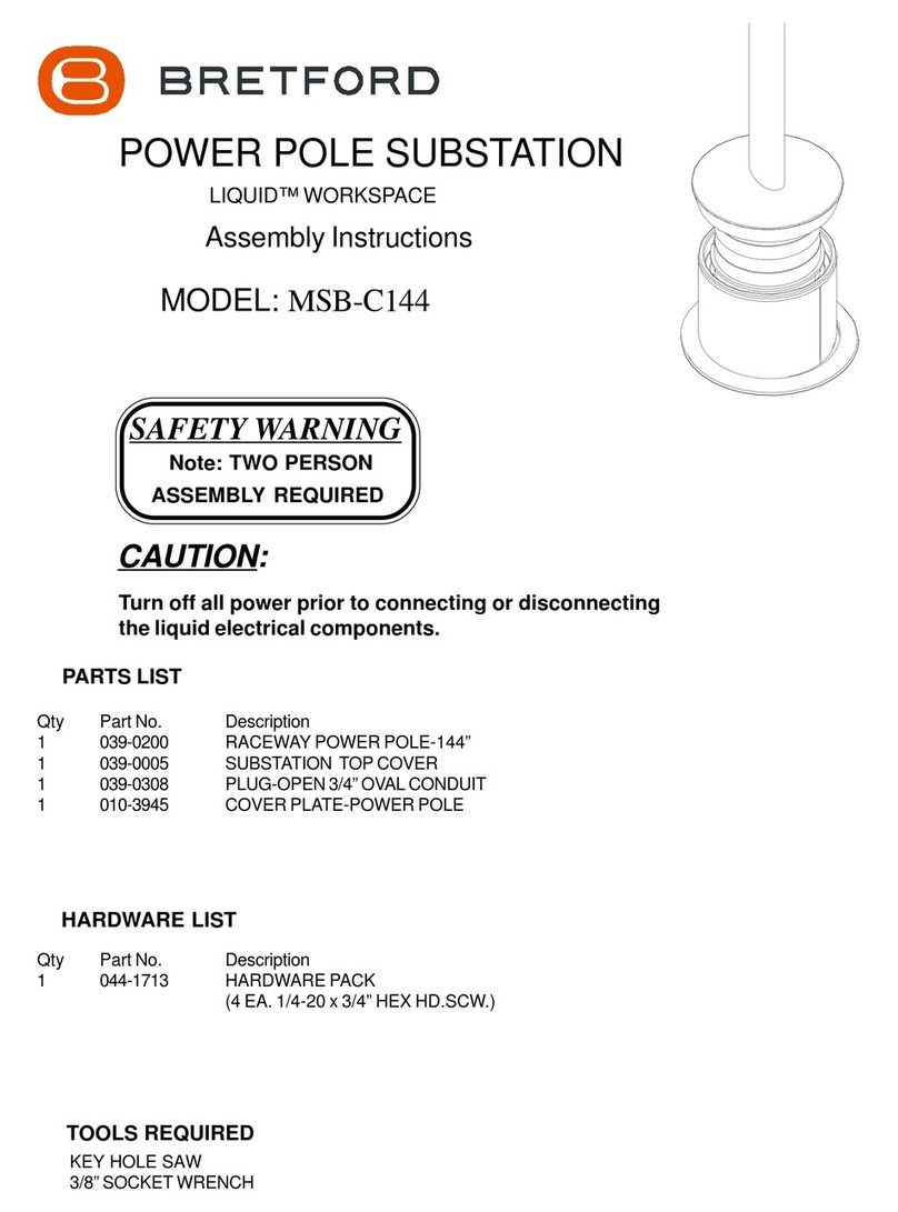 Bretford MSB-C144 Assembly instructions