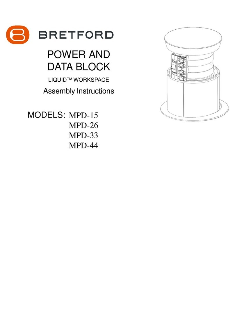 Bretford MPD-15 Assembly instructions