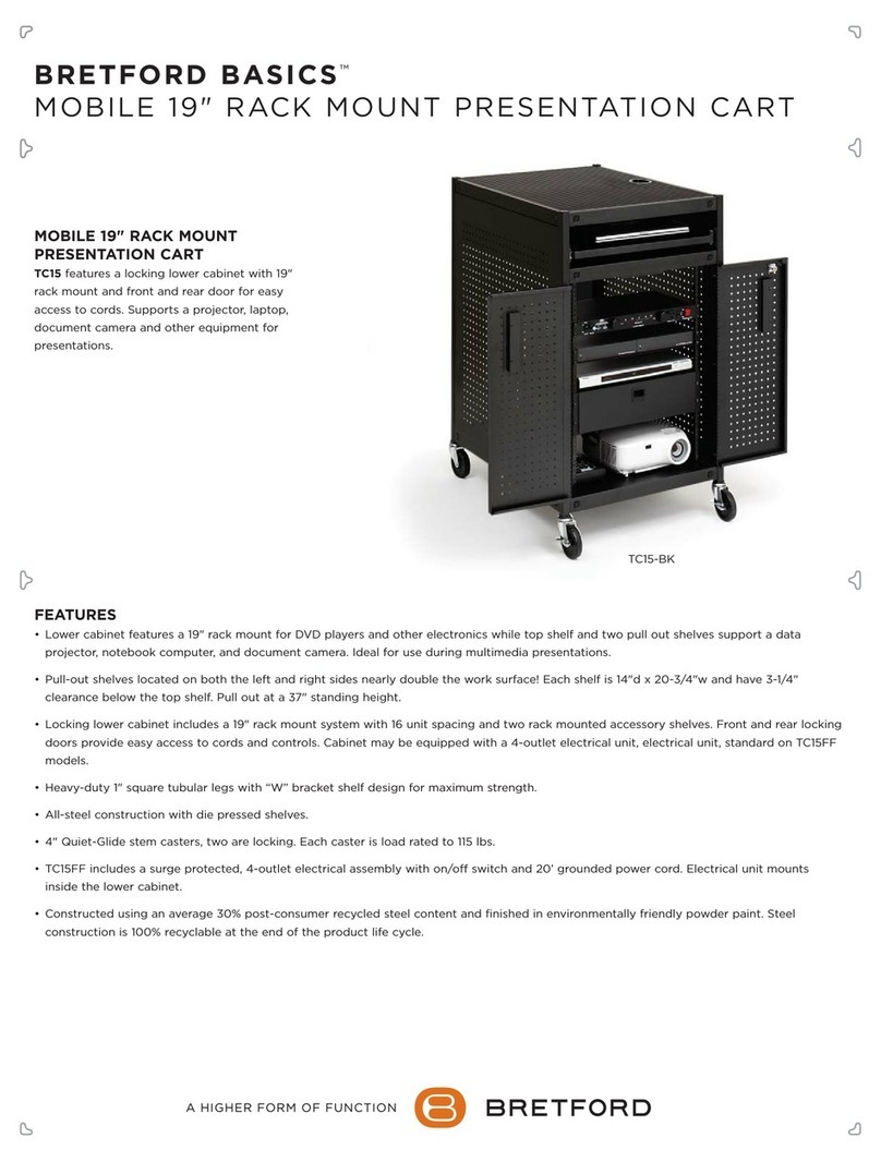 Bretford BASICS TC15-BK Specifications