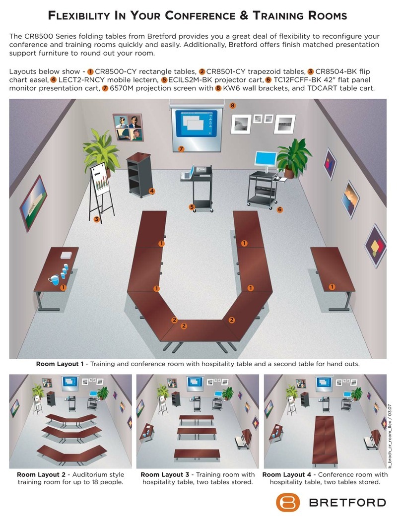 Bretford ECILS2M-BK Layout guide