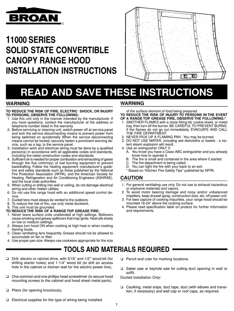 NuTone 113022 User manual