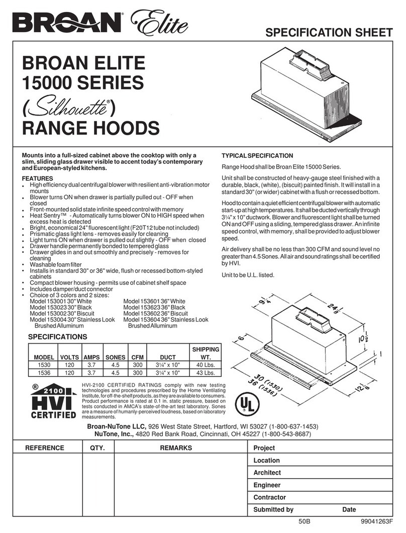 NuTone 153001 User manual