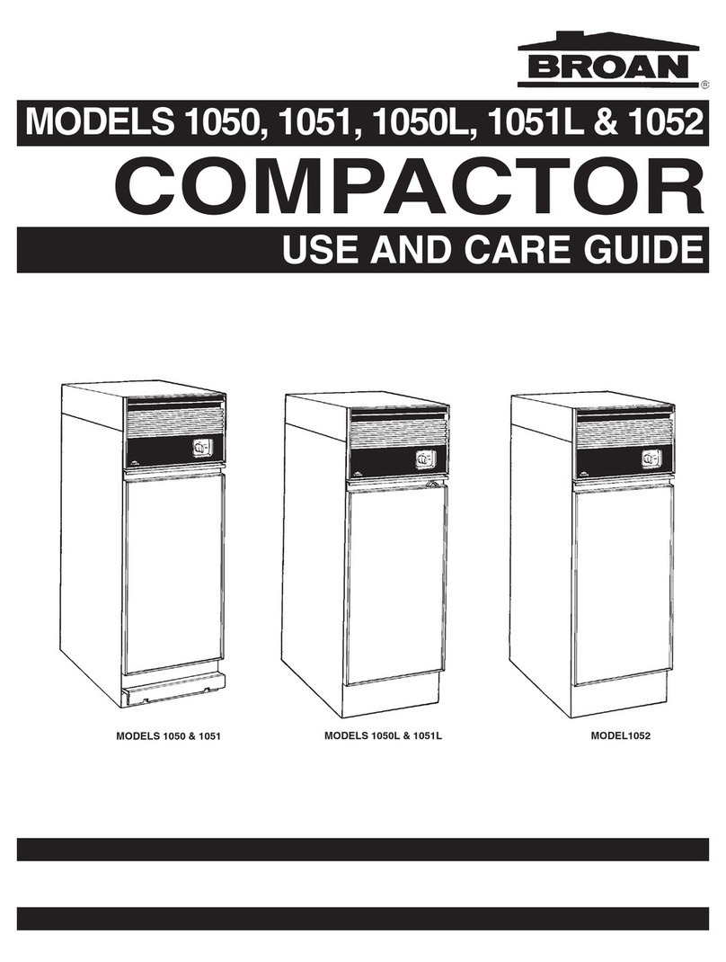 NuTone 1050L Use and care guide