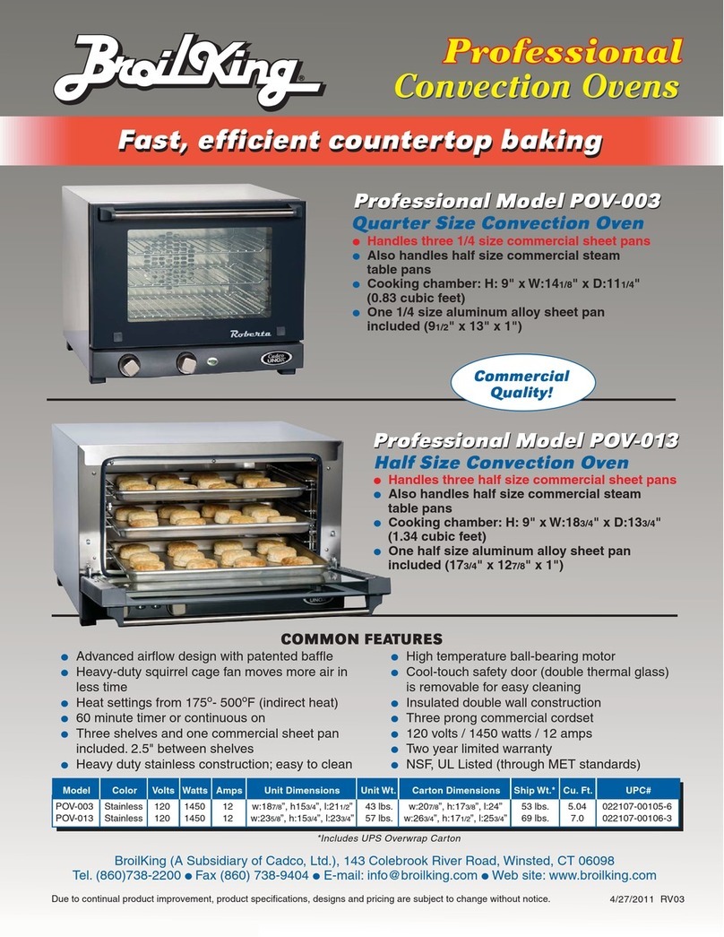 Broil King POV-013 Specifications