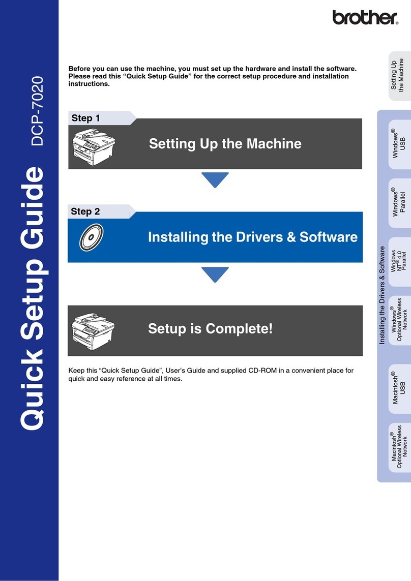 Brother DCP-7020 User manual