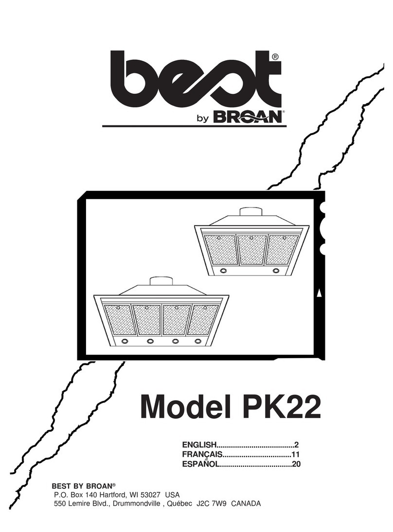 NuTone PK22 User manual