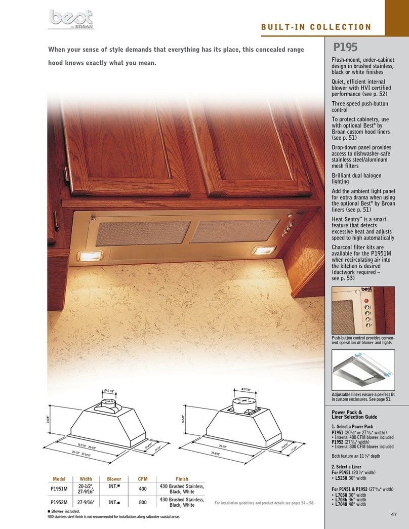 Broan beot P195 install guide