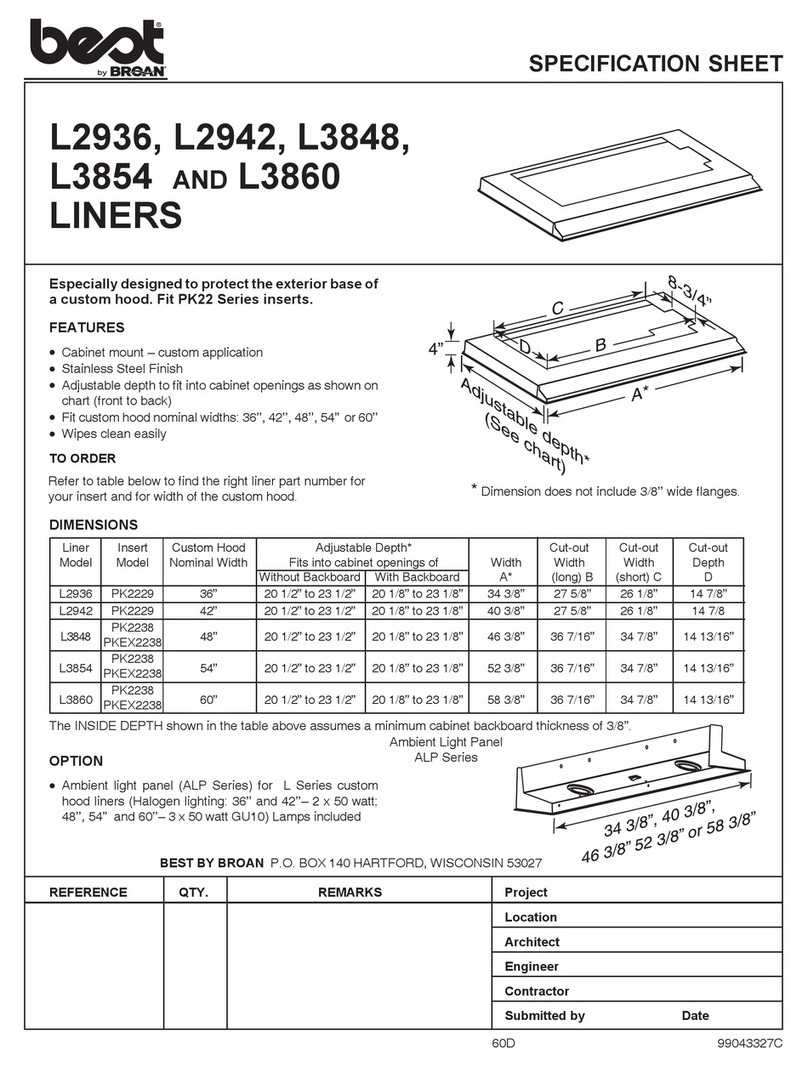 Best L2936 Specification sheet Best L2936 Specification sheet