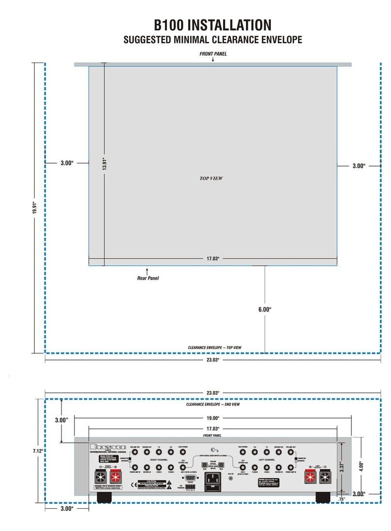 Bryston C Series B100 SST Guide