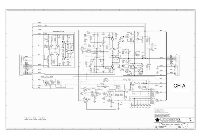 Bryston C Series B100 SST Manual
