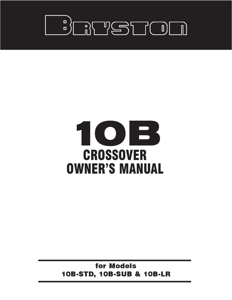 Bryston 10B owner's manual