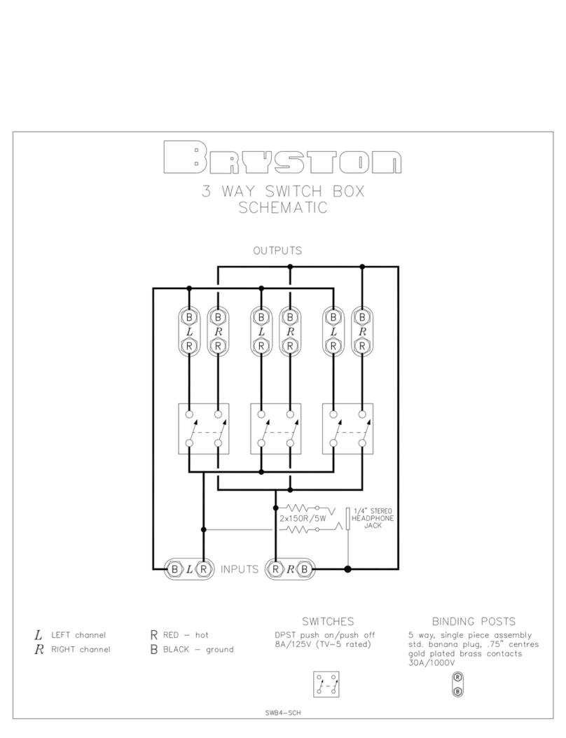 Bryston SWB3 Schematic diagram