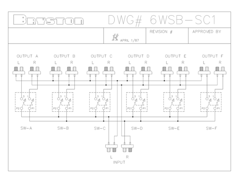 Bryston SWB6 Schematic diagram