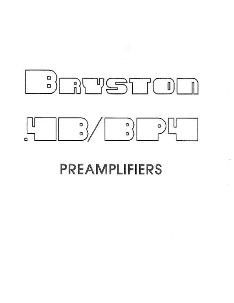 Bryston 4B User manual Bryston 4B User manual