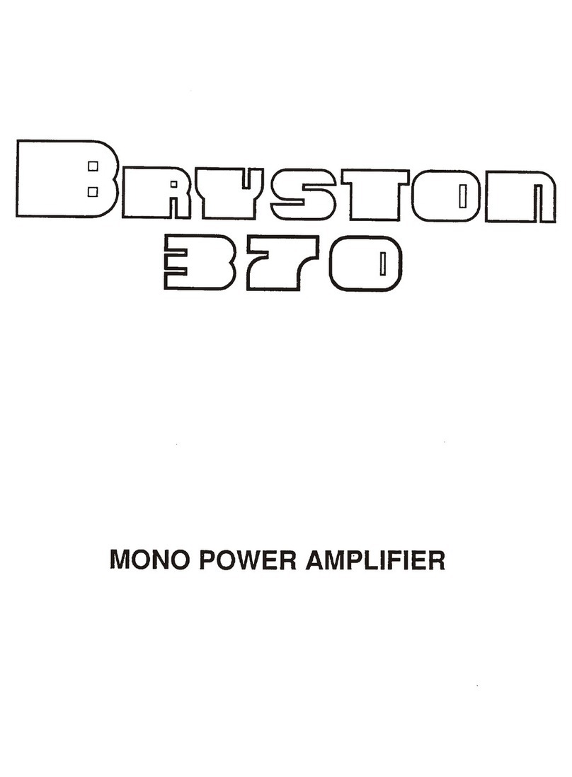 Bryston 70 Series 370 user guide