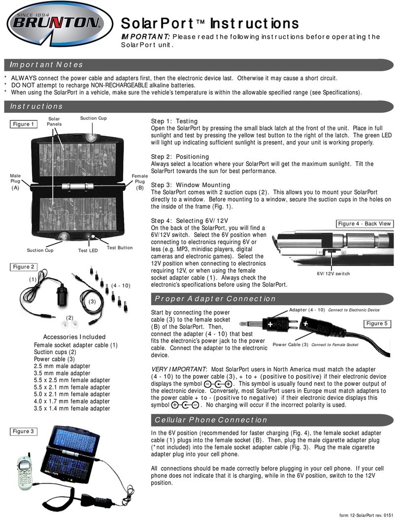 Brunton SolarPort 2.2 instructions Brunton SolarPort 2.2 instructions