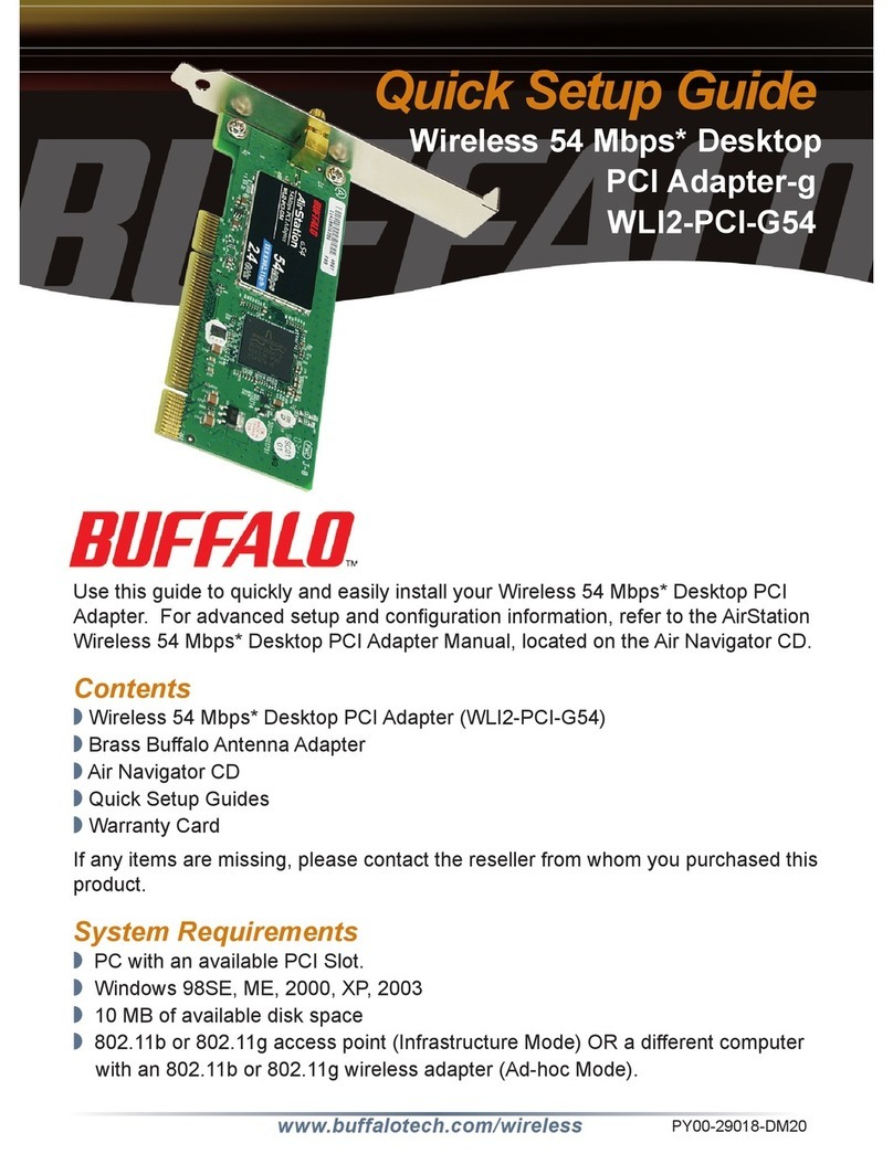 Buffalo WLI2-PCI-G54 User manual