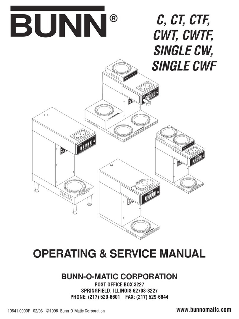 Bunn CT Series Instruction and safety manual