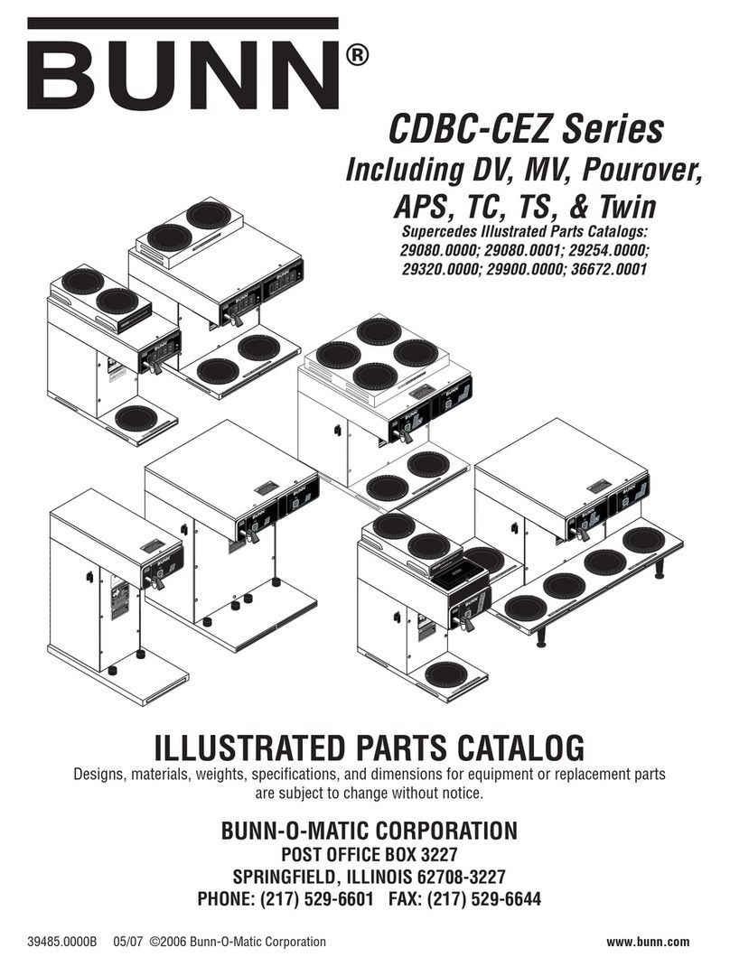 Bunn CDBCF TC-DV Instruction Manual