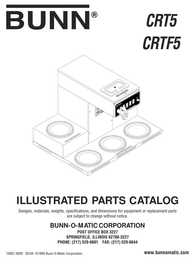 Bunn CRTF5 Illustrated parts catalog