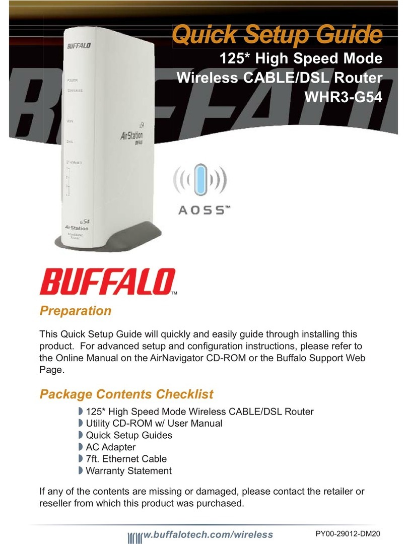 Buffalo AirStation WHR3-G54 User manual Buffalo AirStation WHR3-G54 User manual