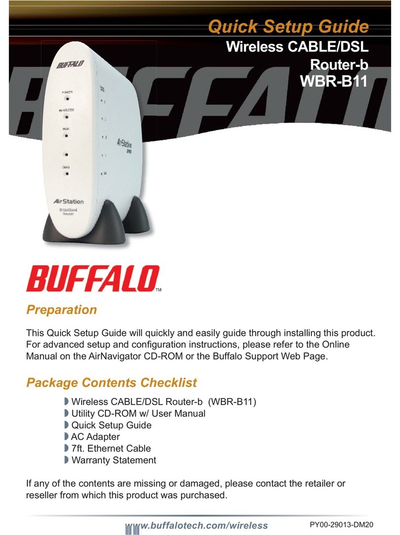 Buffalo AirStation WBR-B11 Quick setup guide