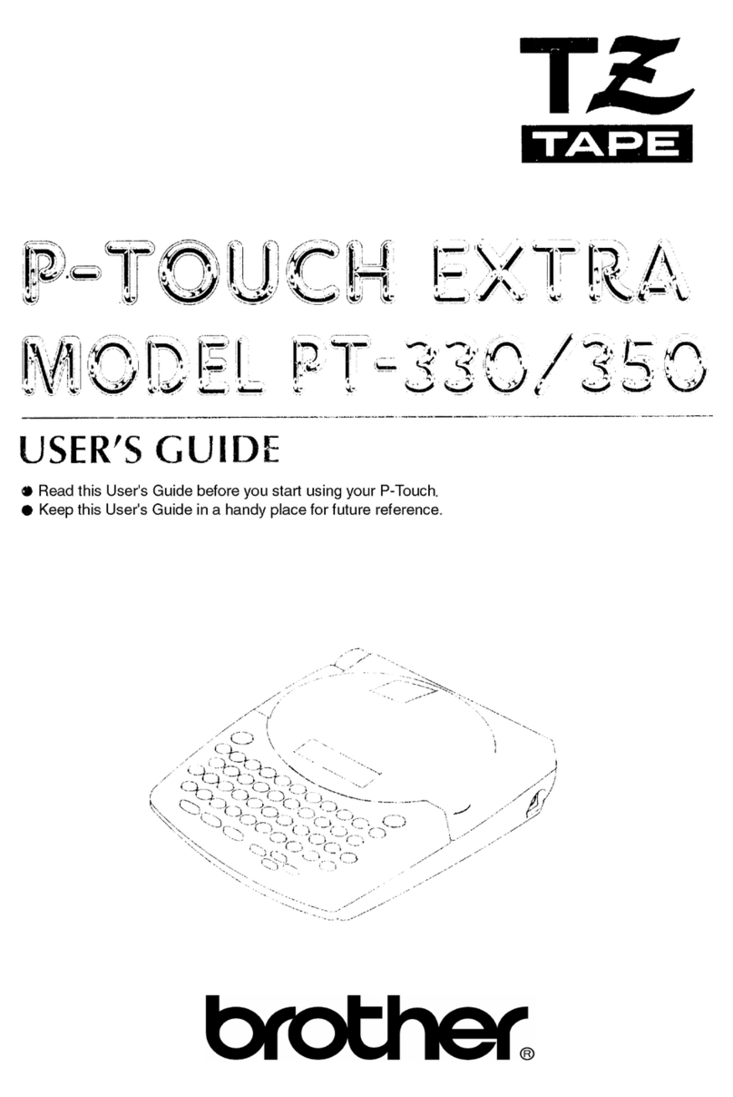 Brother P-touch Extra PT-330 user guide