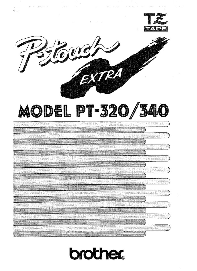 Brother P-touch Extra PT-320 User manual