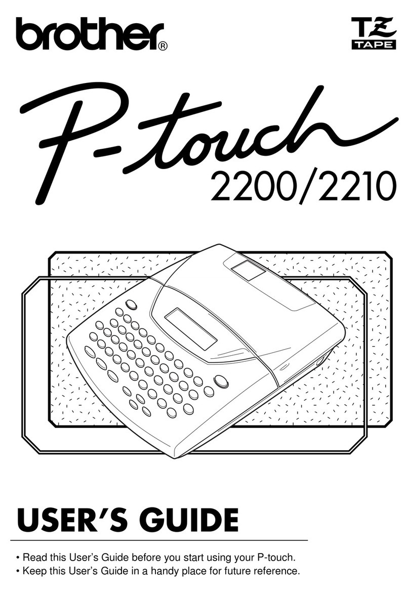 Brother P-touch PT-2200 User manual