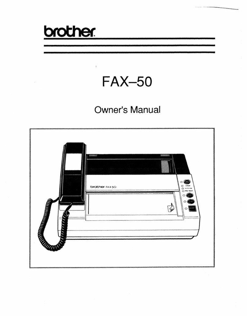 Brother FAX-50 User manual