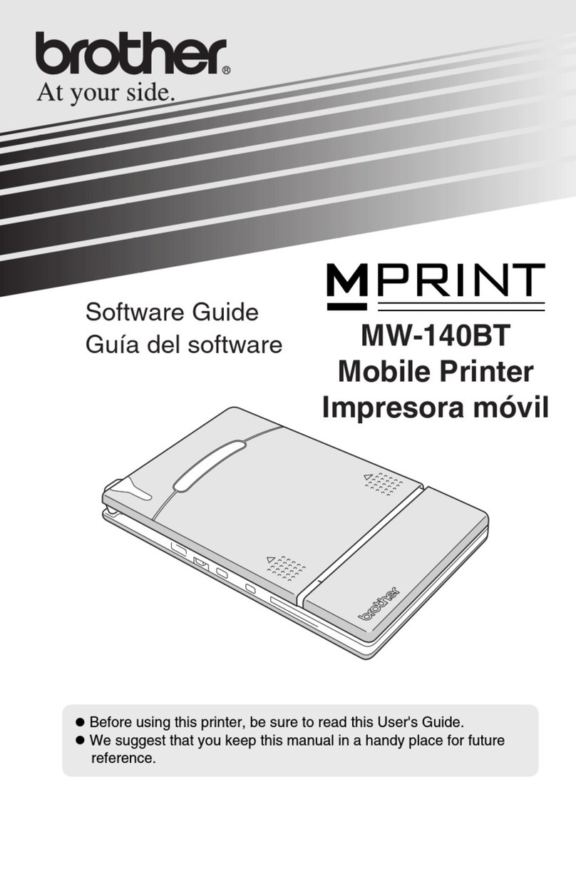 Brother MPrint MW-140BT Quick start guide