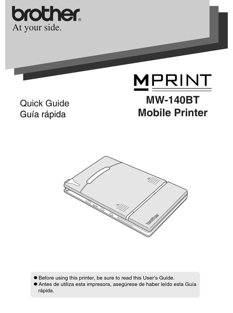 Brother MPrint MW-140BT User manual