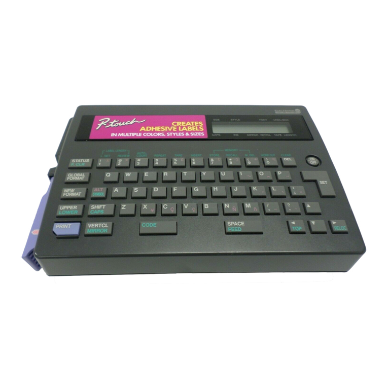 Brother P-touch PT-20 User manual
