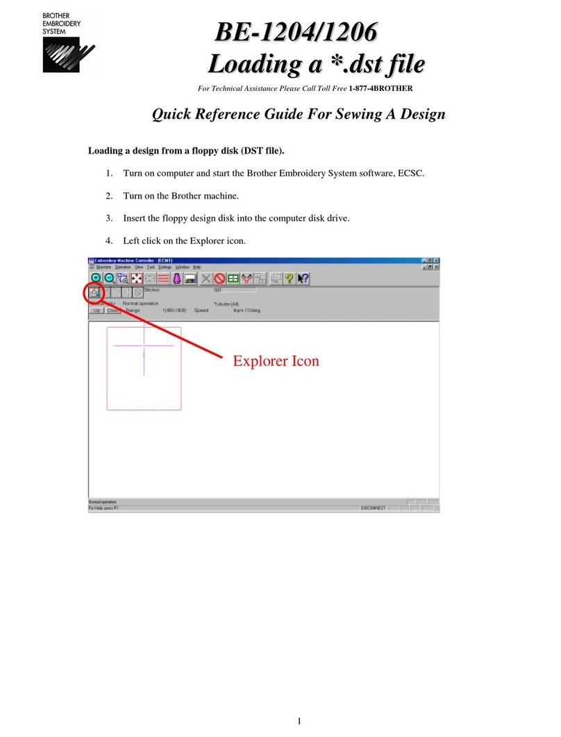 Brother BE-1204C Quick reference guide