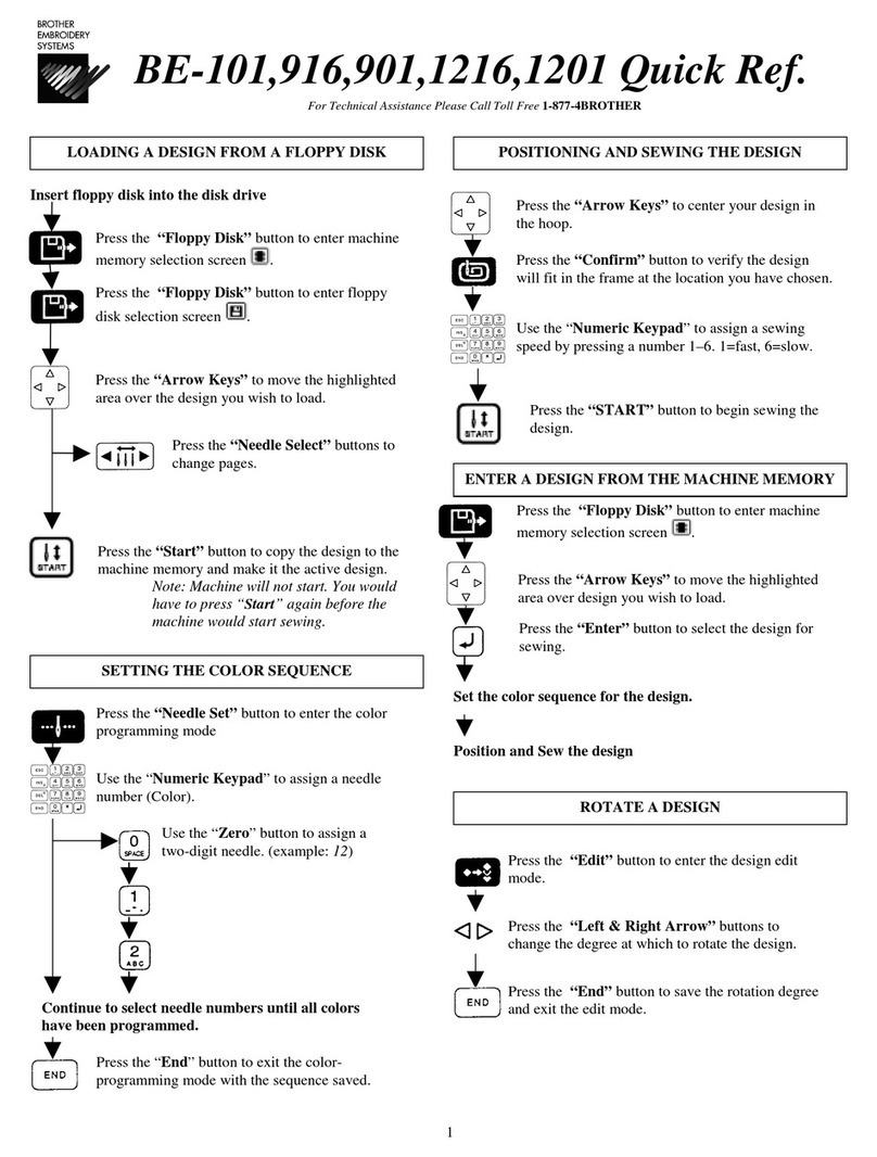 Brother BE-0901E PC User manual