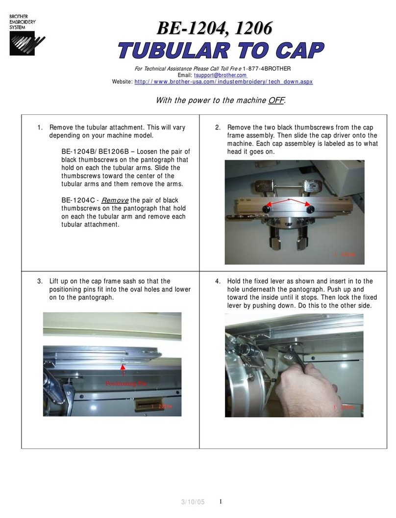 Brother BE-1204B Supplement manual