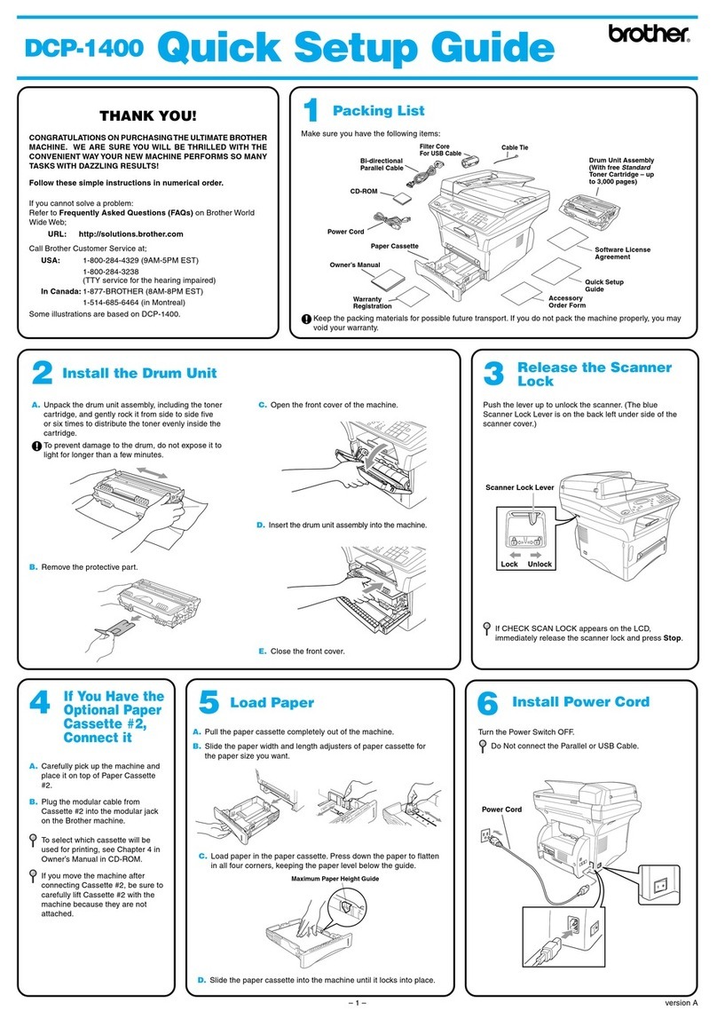 Brother DCP-1400 User manual