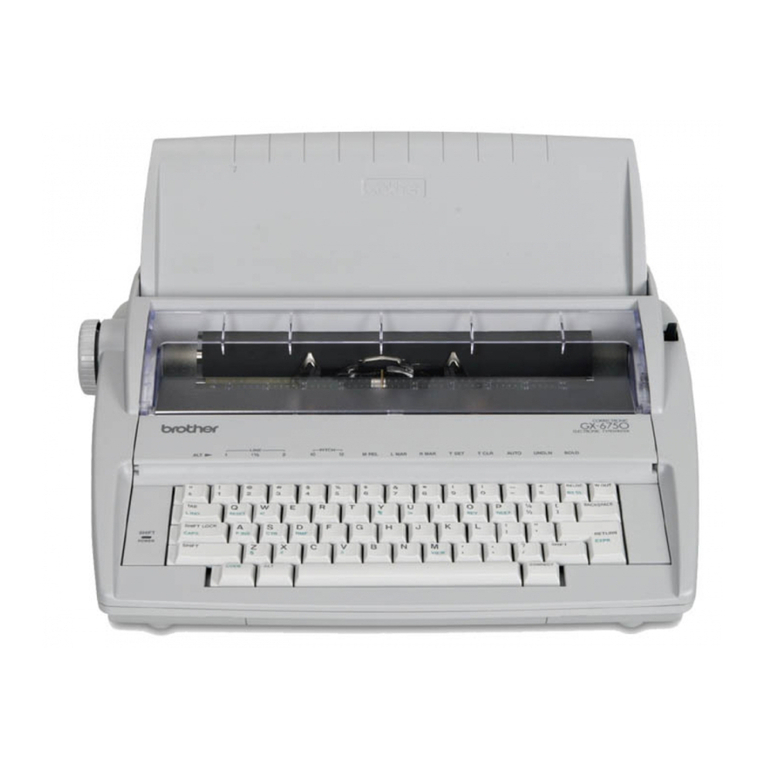 Brother GX-6750 User manual Brother GX-6750 User manual