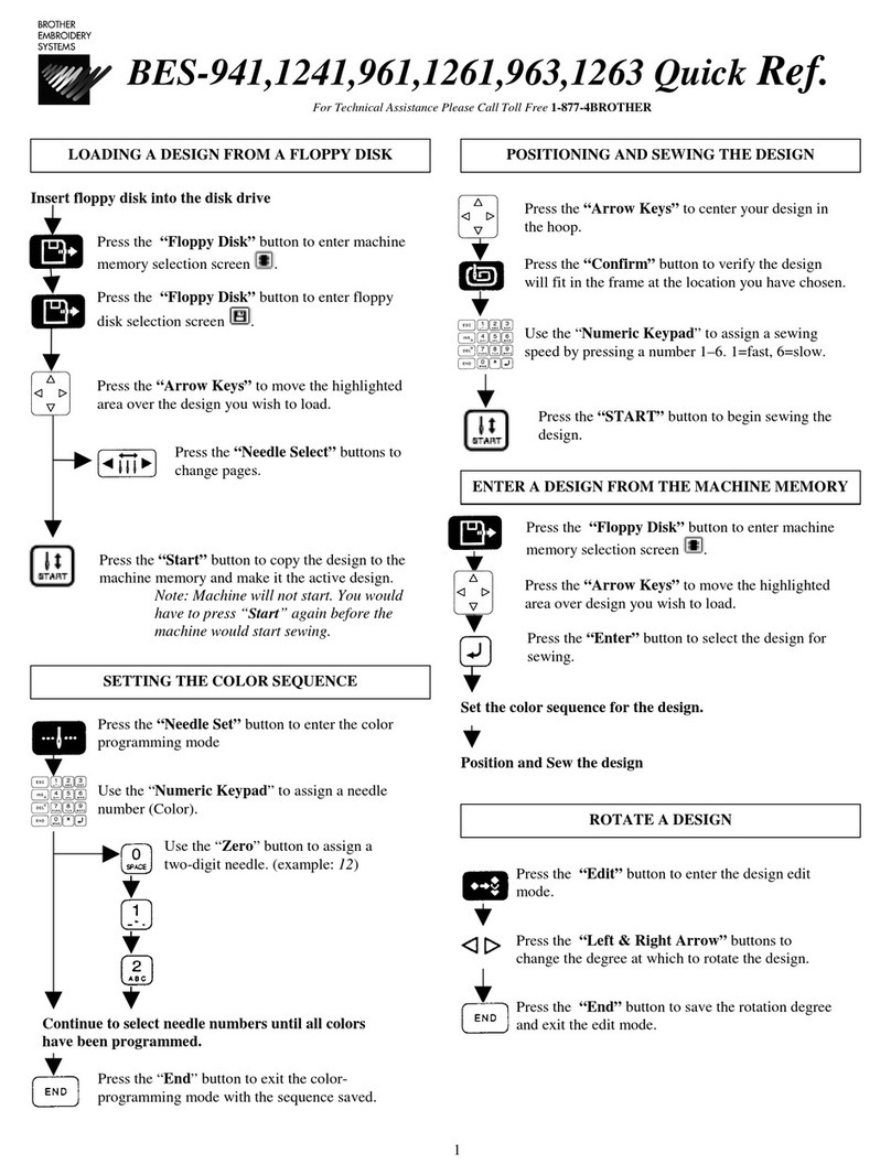 Brother BES-1241 quick reference