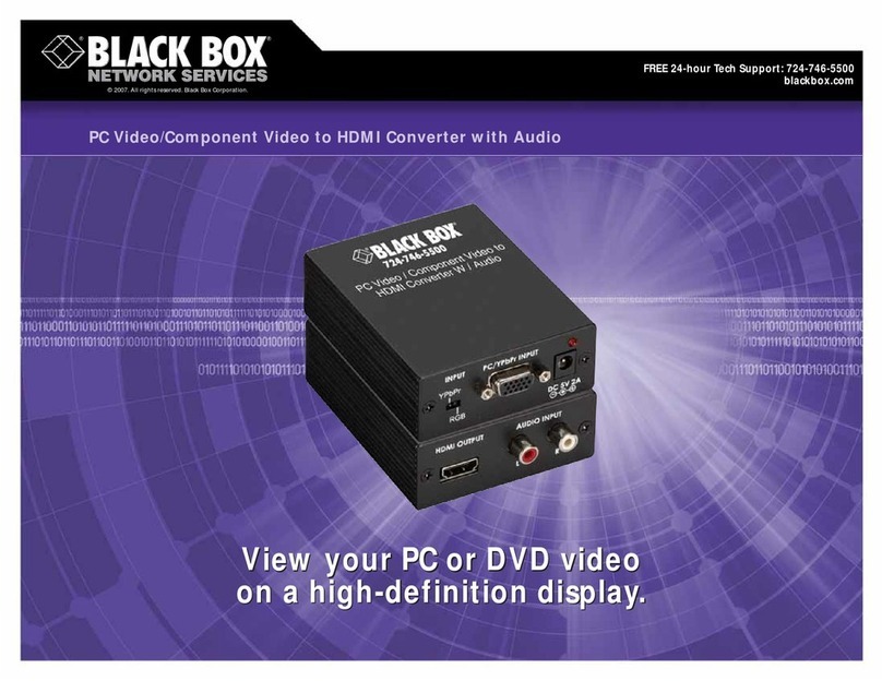 Black Box AC551A User manual