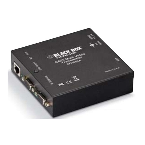 Black Box AC1060A User manual