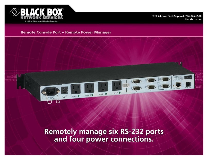 Black Box SW549A User manual